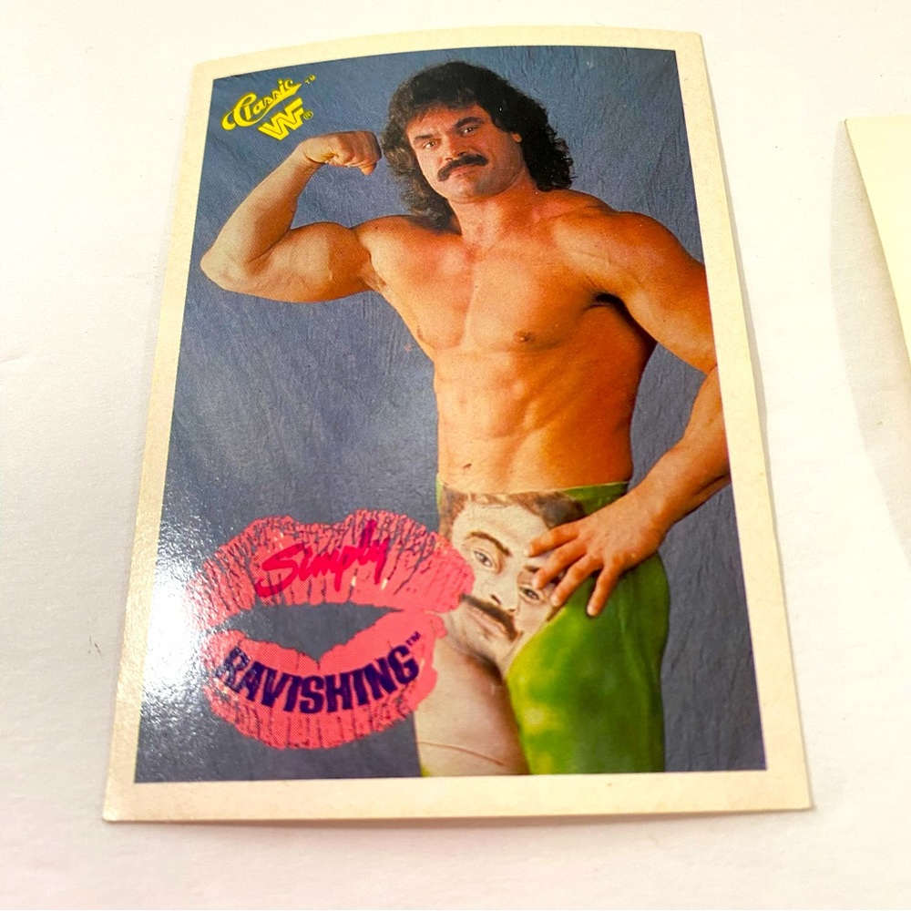 Ravishing Rick rude titan wrestling card #104 -1989 simply ravishing Preowned